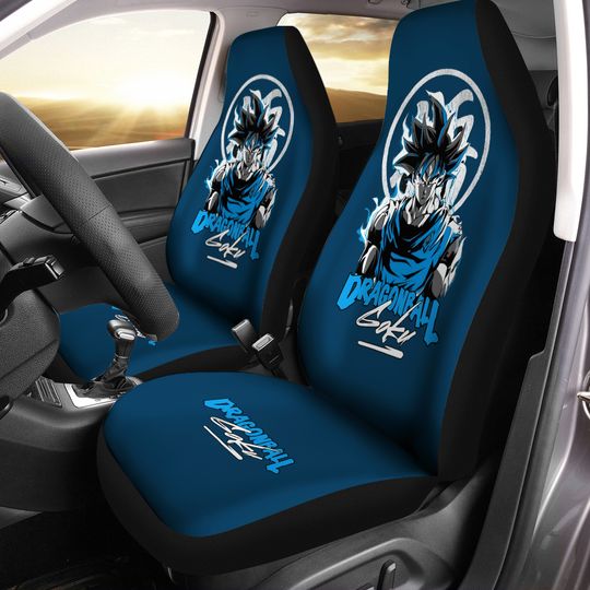 Discover Dragon Ball Z Car Seat Covers, Goku Blue Seat Covers