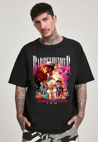 Discover Barbenheimer Vintage T-Shirt, Barbie Movie T-Shirt