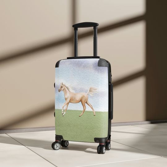 Discover Watercolor Horse Cabin Bag - Travel Luggage