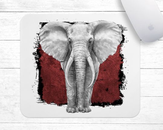Discover Grunge Elephant Mousepad Elephant Mouse Pad