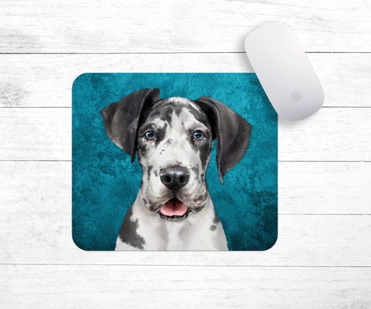 Discover Great Dane Painting Mouse Pad  Great Dane Owner Gift