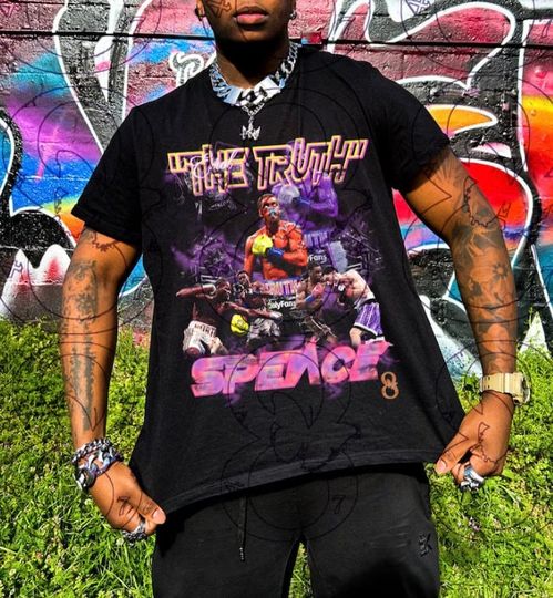 Discover Errol Spence Vintage Style Graphic Tee - 90s Design
