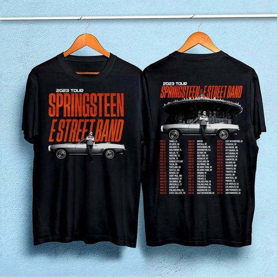 Discover Bruce Springsteen 2023 Tour Shirt, E Street Band Tour, Bruce Springsteen Fan Shirt