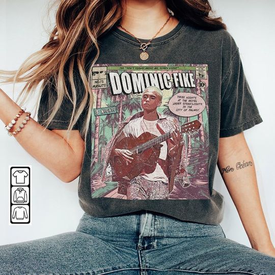 Discover Dominic Fike Comic Shirt, 90S Vintage Merch Book Art Don'T Forget About Me