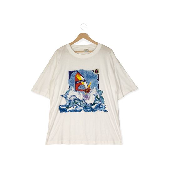 Discover Vintage 90s Fosters yacht Race, Graphic art Shirt