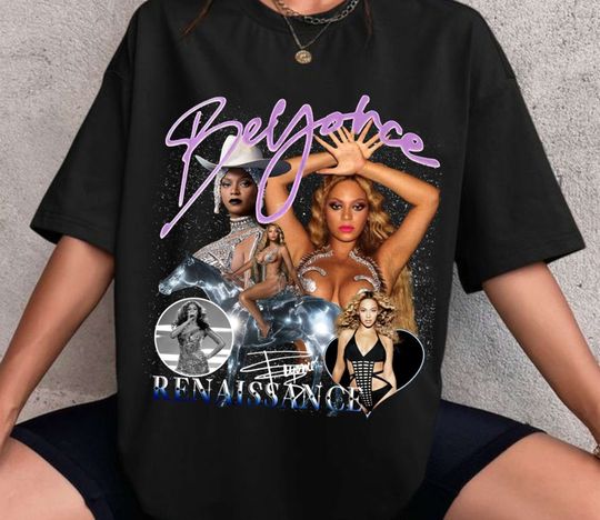 Discover Beyonce Renaissance World Tour 2023 Shirt, Vintage Music Tour T-Shirt