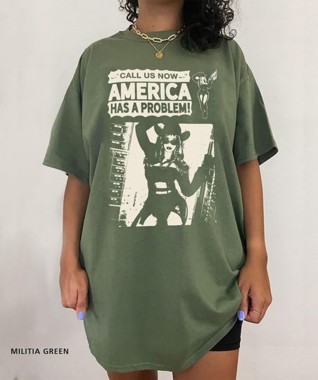 Discover Call us now America has a problem t-shirt, Renaissance Tour 2023 T-shirt