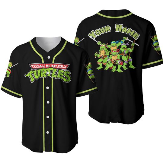 Discover Custom Name Teenage Mutant Ninja Turtles  Baseball Jersey