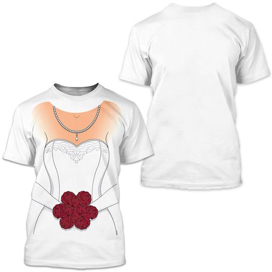 Discover Ladies wedding dress t-shirt
