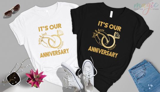 Discover Couple Anniversary Celebration Shirt