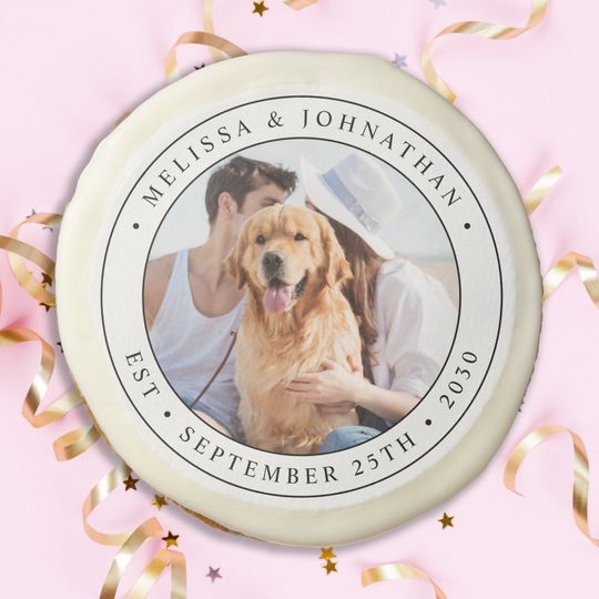 Discover Custom Photo Wedding Sugar Cookie