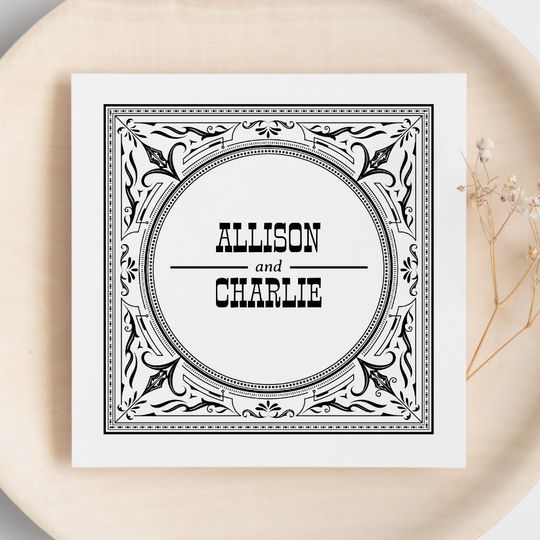 Discover Vintage Western Cowboy Country Wedding Napkins