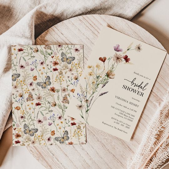 Discover Elegant Boho Floral Bridal Shower Invitation