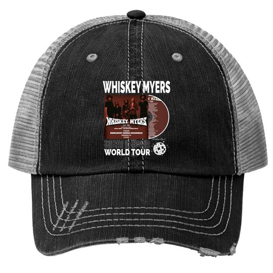 Discover Whiskey Myers Music Trucker Hats, Vintage Whiskey Myers World Tour 2023