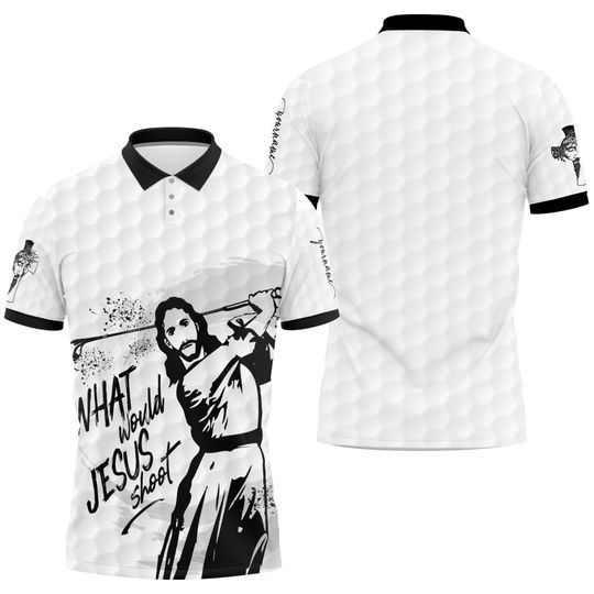 Discover Jesus Playing Golf Polo