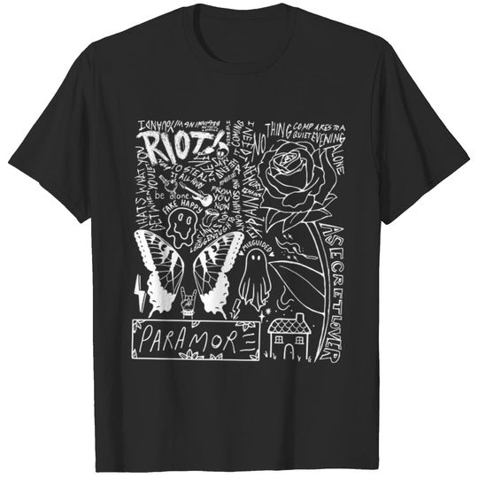Discover Paramore Doodle Art Shirt, Vintage Paramore Album Lyrics Merch Tee