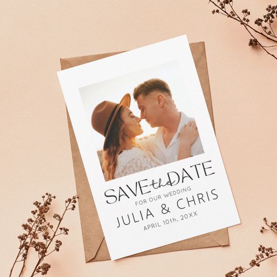 Discover Wedding Save the Date Magnet with Photo