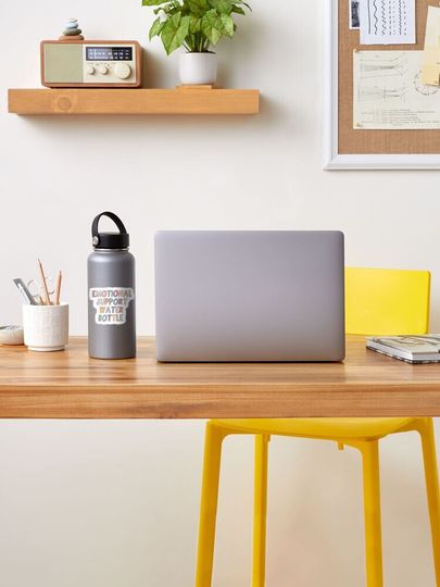 Discover Emotional support water bottle  | Sticker