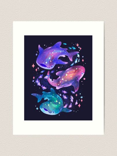 Discover Cosmic Whale Shark | Art Print