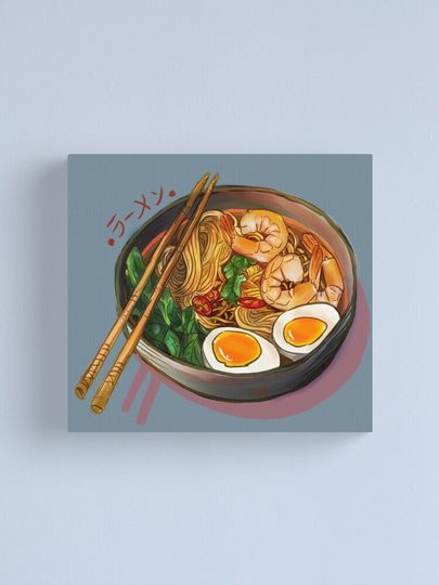 Discover Japanses Ramen Noodles Bowl | Canvas Print