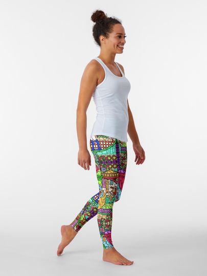 Discover Patterns of the Stained Glass Window | Leggings