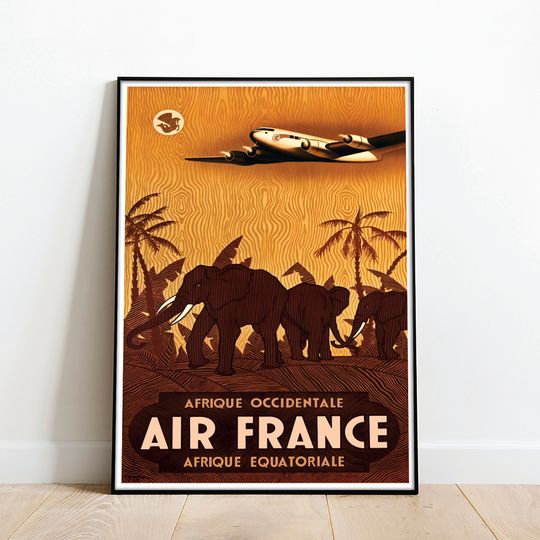 Discover Air France West Africa poster