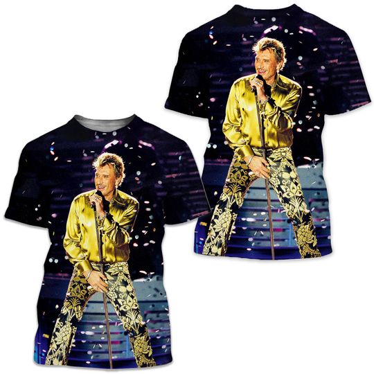 Discover Johnny Hallyday T-Shirt 3D Unisex