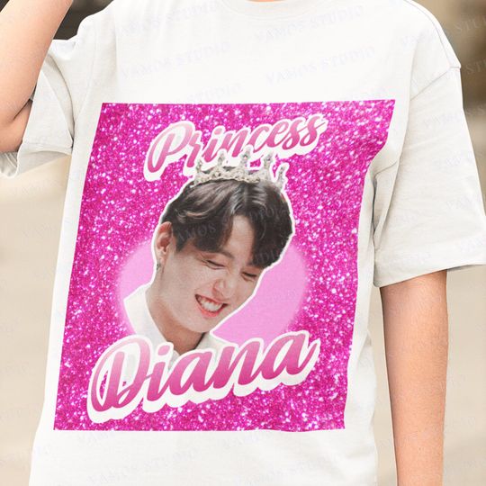 Discover Jungkook Princess Diana Shirt, BTS Jungkook Shirt
