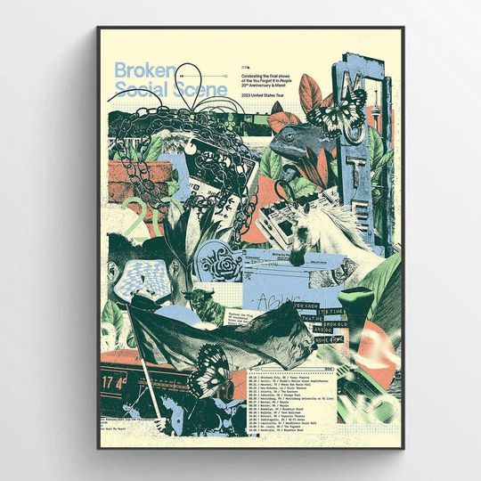 Discover Broken Social Scene 2023 United States Tour Poster