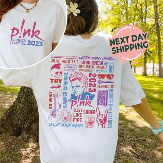 Discover Pink Summer Carnival 2023 Tour T-Shirt, Concert Merchandise