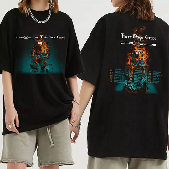 Discover Chevelle and Three Days Grace Co headline Tour 2023 Shirt, Chevelle and Three Days Grace 2023 Concert Shirt #CBA0473
