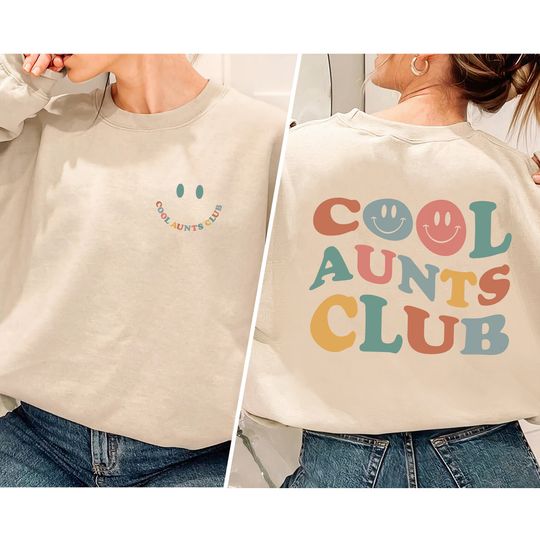 Discover Trendy Cool Aunts Club Sweatshirt, Aunt Sweatshirt