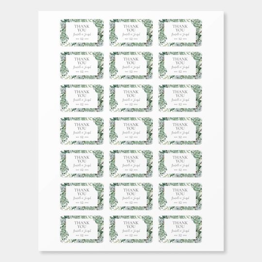 Discover Succulent Greenery | Wedding Favor Matchboxes
