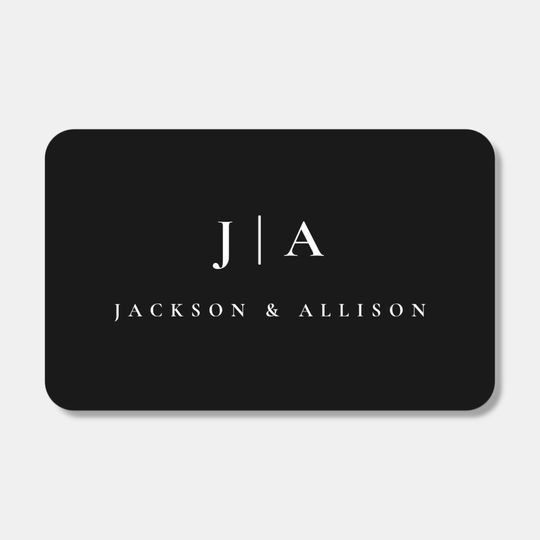 Discover Classic monogram wedding matchboxes
