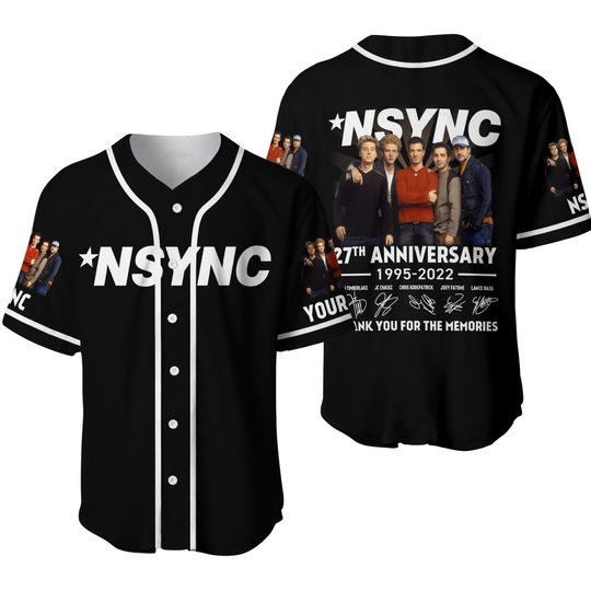 Discover NSYNC Baseball Jersey Shirt, Music Custom Name Baseball Jersey Shirt