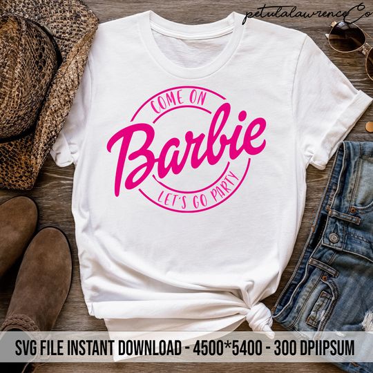 Discover Let's Go Party Barbie Shirt from Barbie Movie 2023