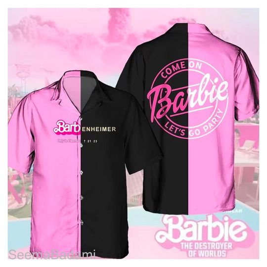 Discover Barbenheimer Hawaiian Shirt, Gift For Women and Man Unisex Shirt