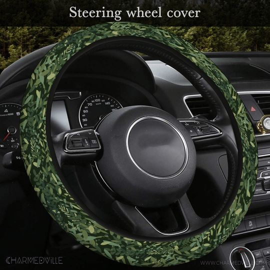 Discover Green Steering wheel cover, Nature plants Steeringwheel