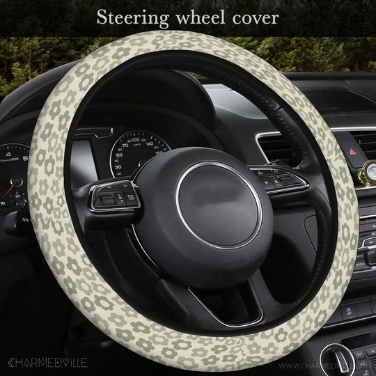 Discover Cute Steering wheel cover, Green Car Steeringwheel