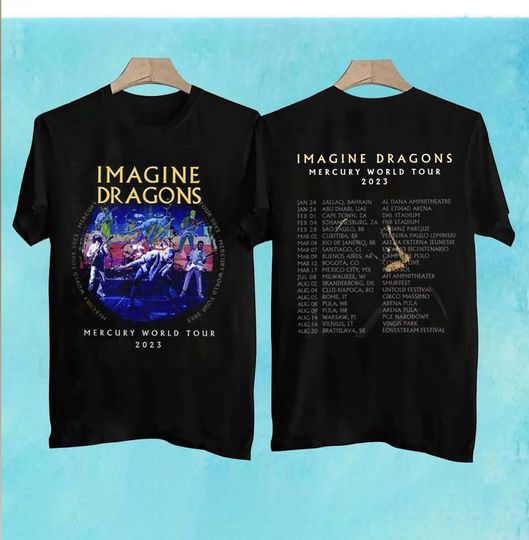Discover Imagine Dragons Mercury World Tour 2023 Concert Shirt, Imagine Dragons Shirt