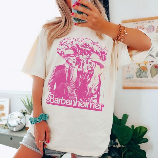 Discover Vintage Barbenheimer Shirt,  Barbenheimer Shirt, Comeon Baby Lets go party shirt, Oppenheimer Shirt