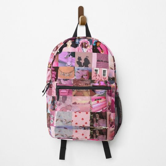 Discover Pink Photo Collage Backpack
