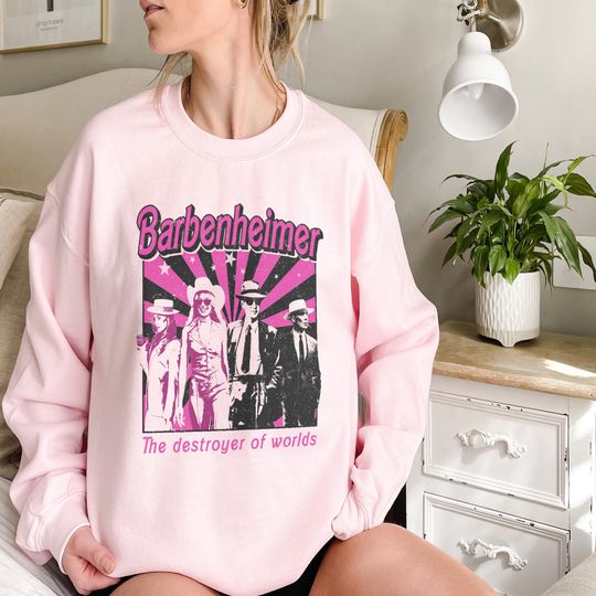 Discover Barbenheimer 2023 Shirt, Barbenheimer the destroyer of word shirt, Oppenheimer Shirt
