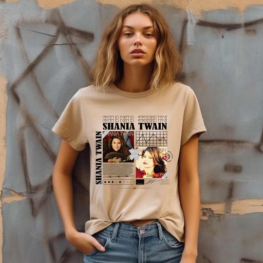 Discover Shania Vintage Bootleg Tshirt| Shania Twain Shirt| Vintage Gildan Shirt For Fans