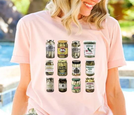Discover Vintage Canned Pickles Crewneck - Humorous Pickle Design