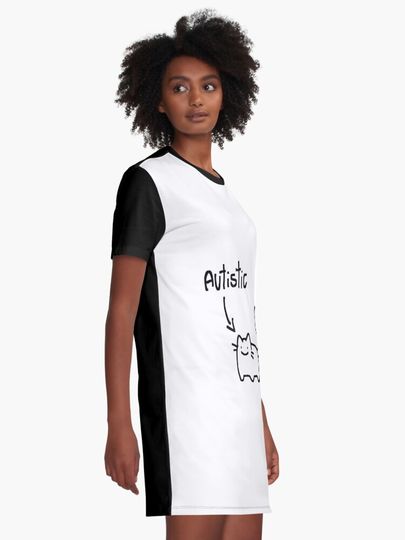 Discover autistic cat | Graphic T-Shirt Dress
