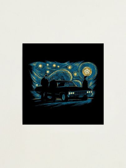 Discover Starry Supernatural Night | Photographic Print