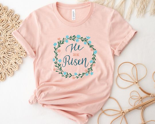 Discover He Is Risen Shirt, Christian Easter Shirt, Jesus Shirt, Religious Shirt