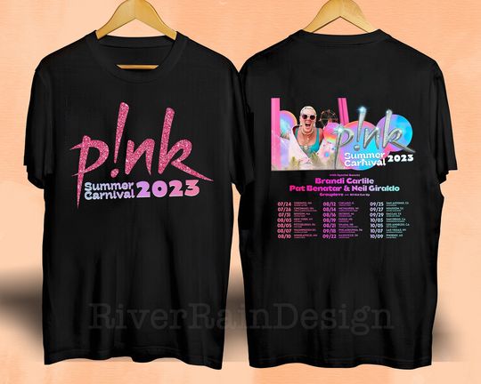 Discover Pink Summer Carnival Tour 2023 Shirt, Two Sided Shirt