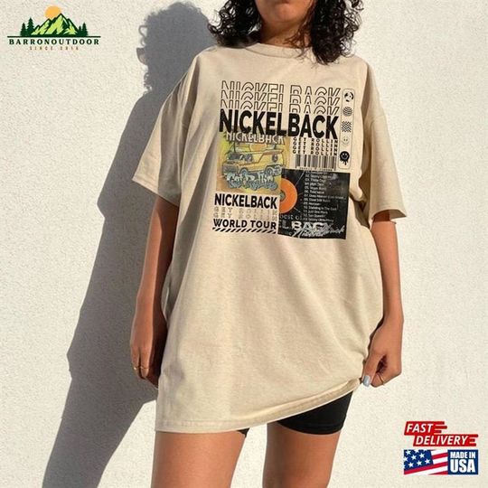 Discover Vintage Nickelback Shirt Get Rollin'tour 2023